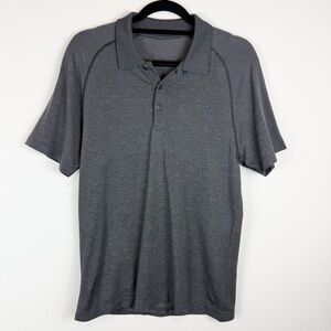 Lululemon Metal Vent Tech Polo Gray Mens Size Medium